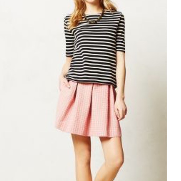 Maeve Pink Pleated Skirt - Picture 2 of 6